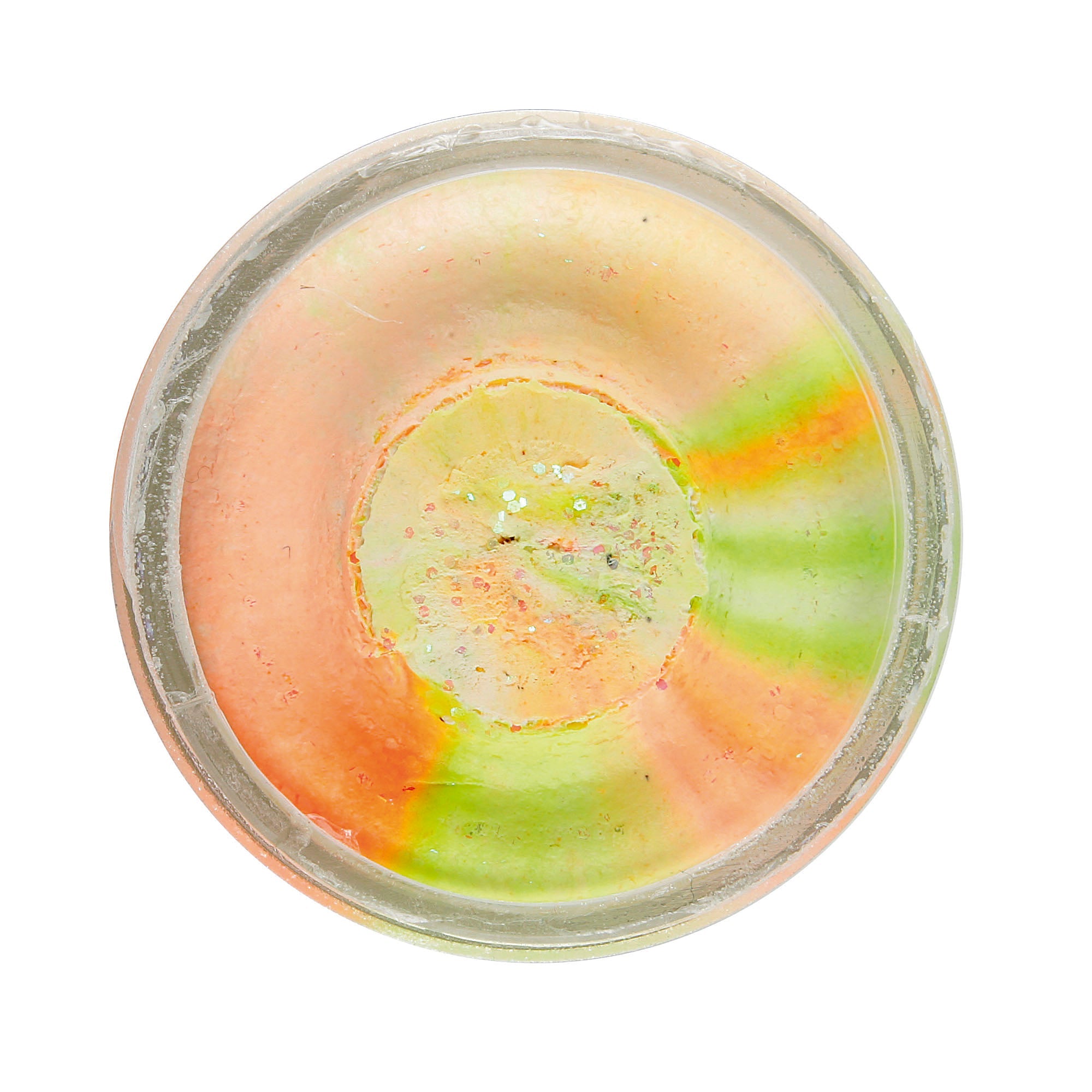 Berkley PowerBait Double Glitter Trout Bait Chartreuse White Orange