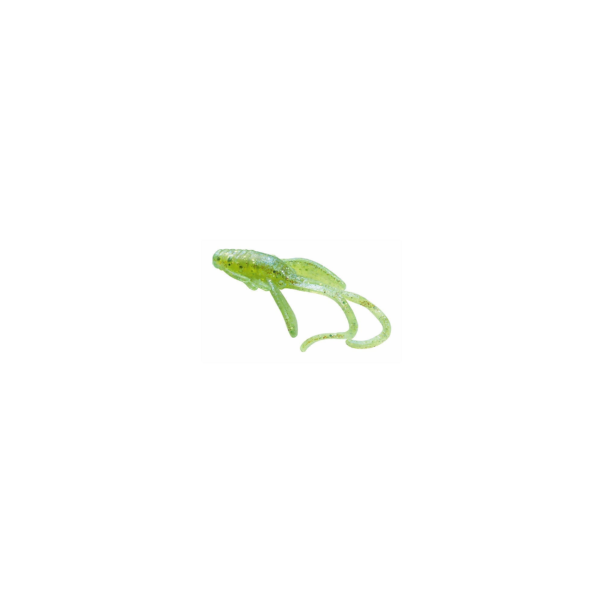 Berkley PowerBait Micro Nymph Chartreuse Silver Fleck with Scales