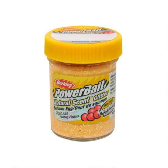 Berkley PowerBait Natural Glitter Trout Bait Salmon Eggs Salmon Peach