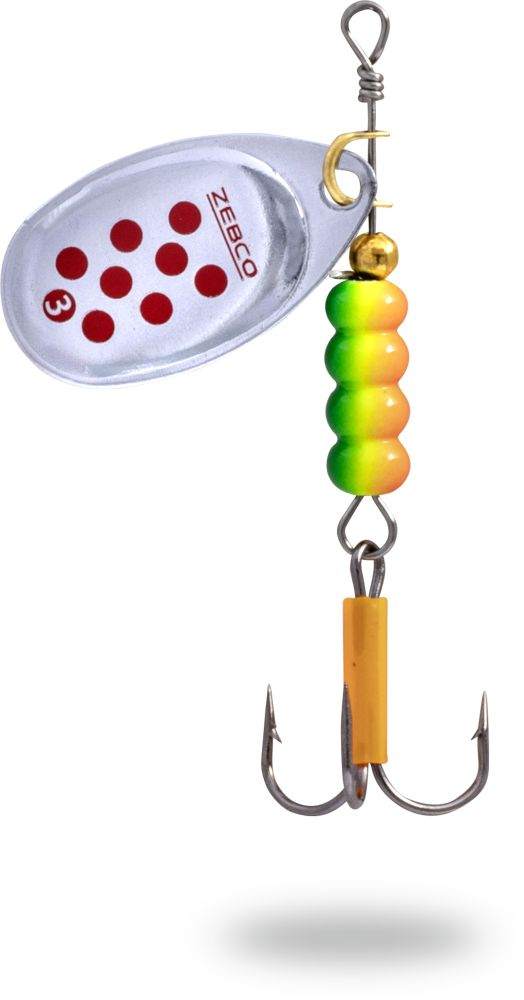 Zebco Trophy Z-Blade Size #3 Silver Red Dot 7g