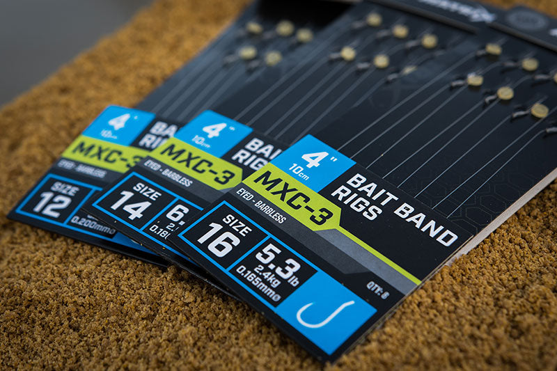 Matrix MXC-3 Bait Band Rigs Barbless 10cm/4ins