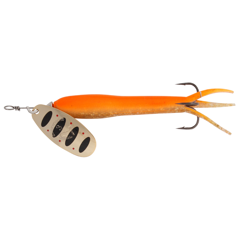 Savage Gear Flying eel Spinner #3 23g Sinking Fluo Orange Gold