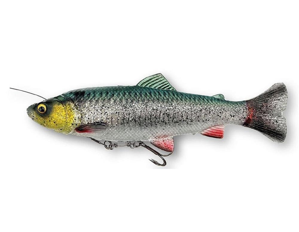 Savage Gear 4D Linethru Pulsetail Trout 16cm 51g SS Green Silver