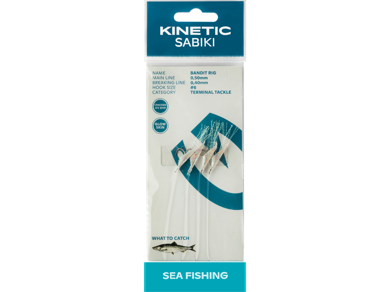 Kinetic Sabiki Bandit Cracked Ice Skin/Yellow Flash