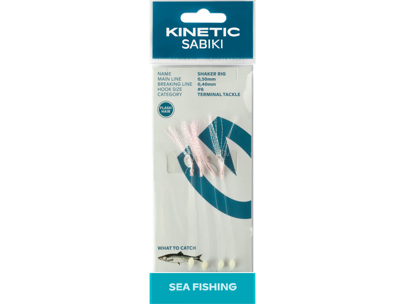 Kinetic Sabiki Shaker Pink Flashhair