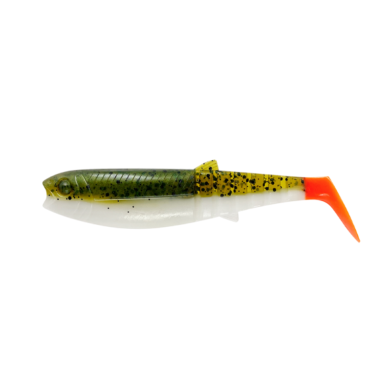 Savage Gear Cannibal Shad 10cm 9g Olive Hot Orange