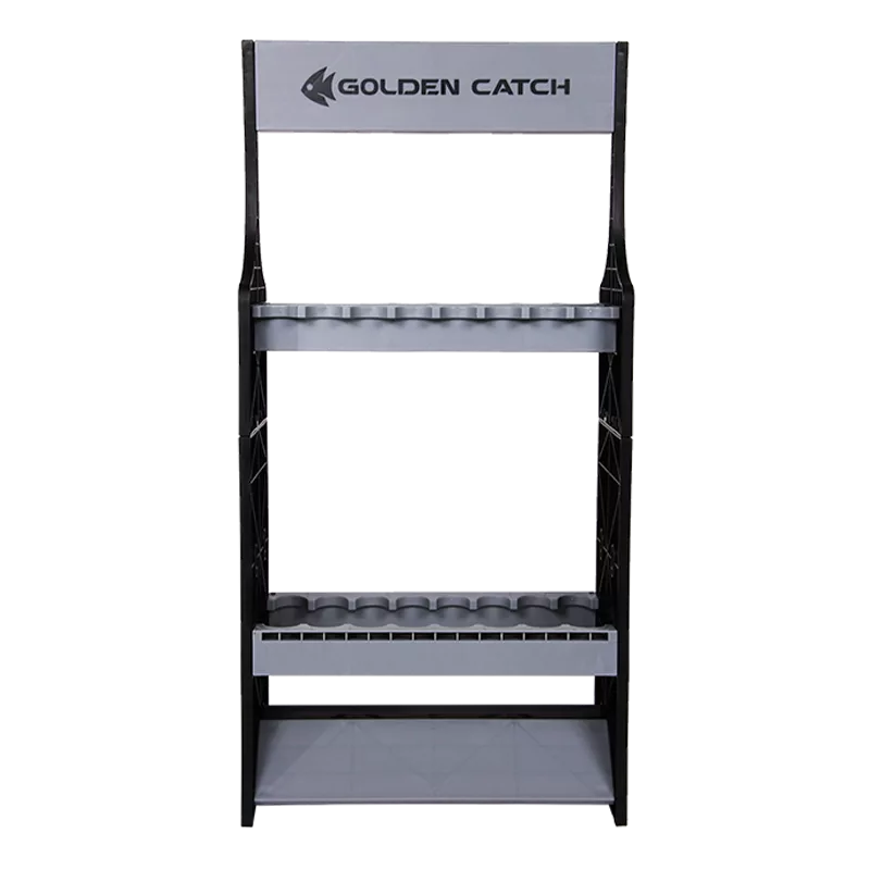 Golden Catch Rod Stand For 16 Rods Grey (6733001)