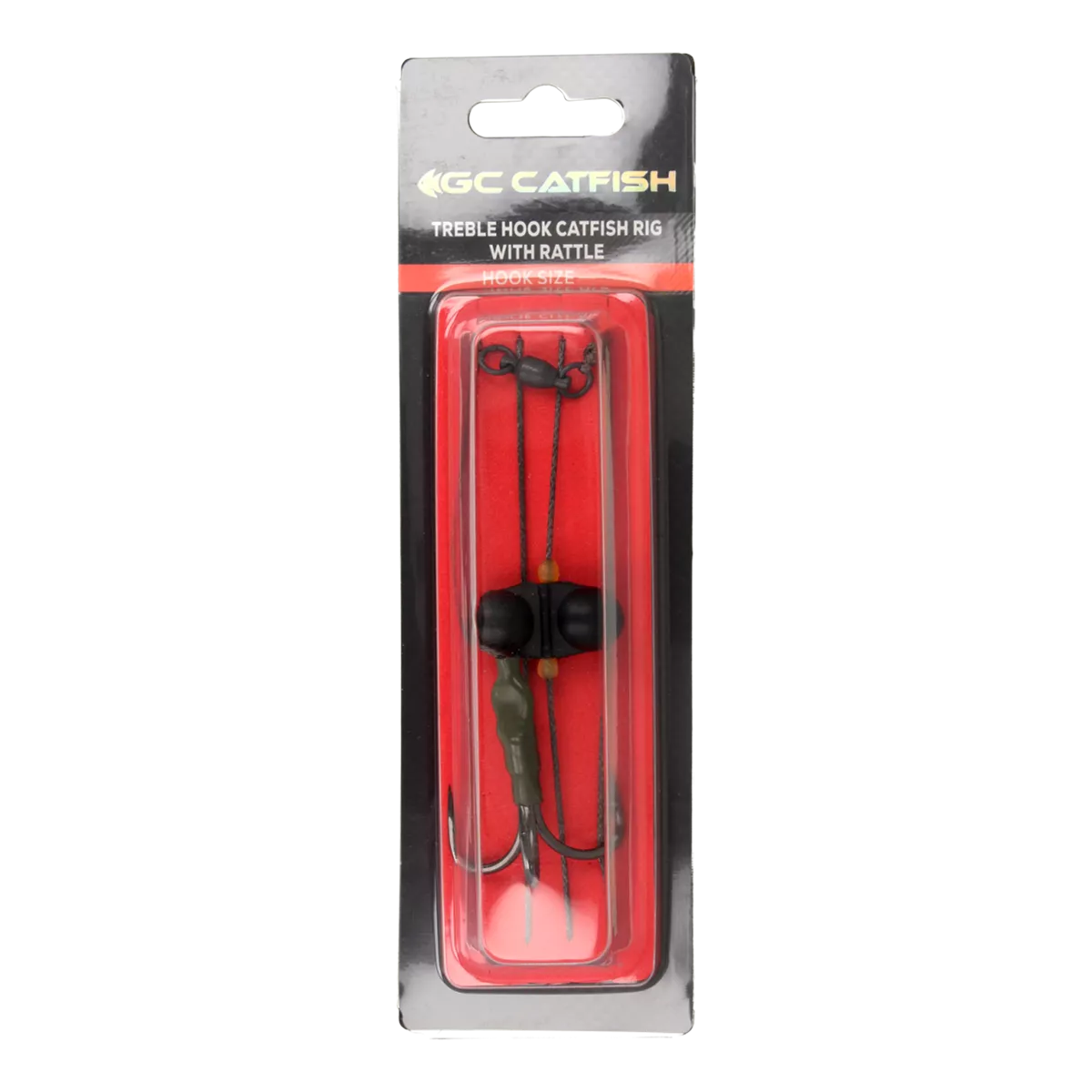 Golden Catch Treble Hook Pike Rig with Rattle – 6/0, 220 lb Test