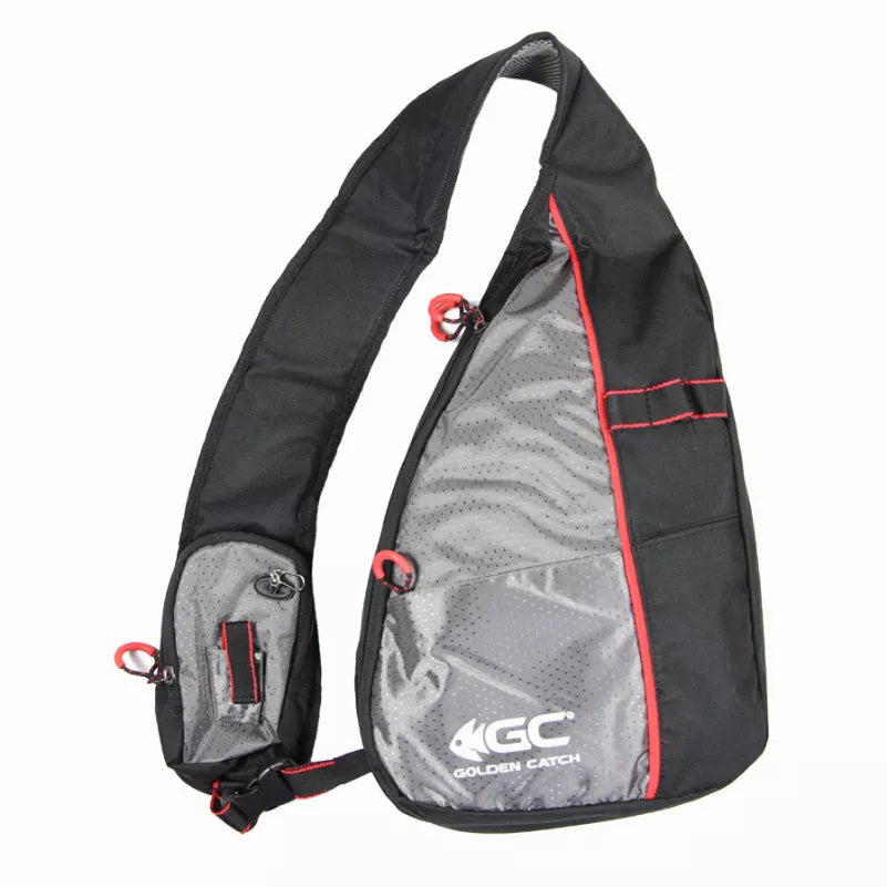 Golden Catch One Shoulder Backpack β 10L, Black, PVC 600D