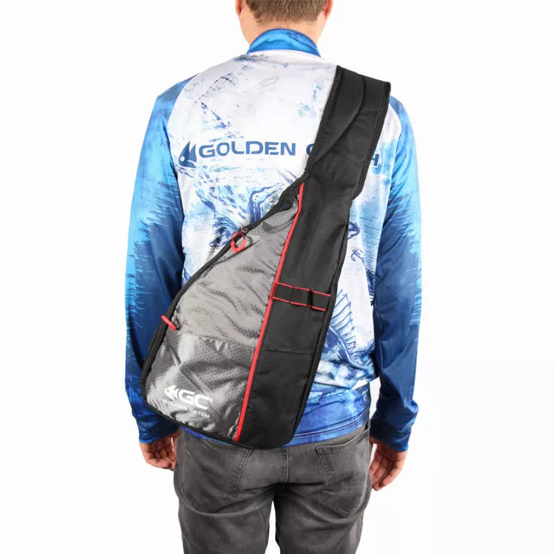 Golden Catch One Shoulder Backpack β 10L, Black, PVC 600D