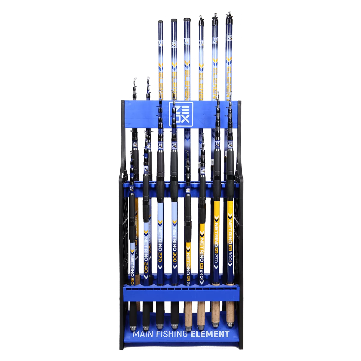 Zeox Rod Stand For 16 Rods Blue (6710020)