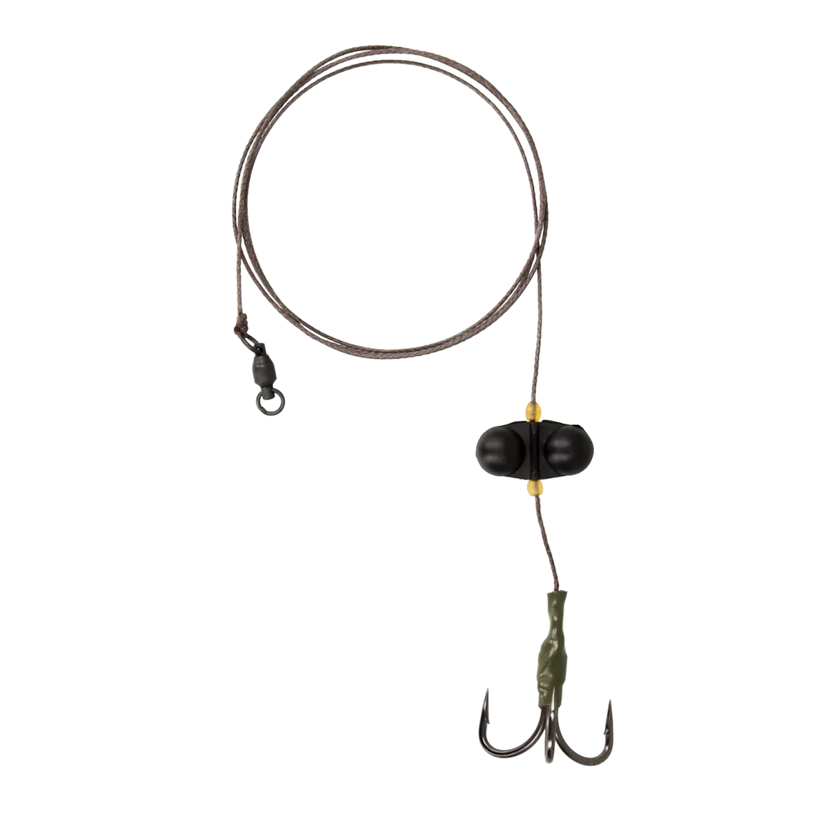 Golden Catch Treble Hook Pike Rig with Rattle – 6/0, 220 lb Test
