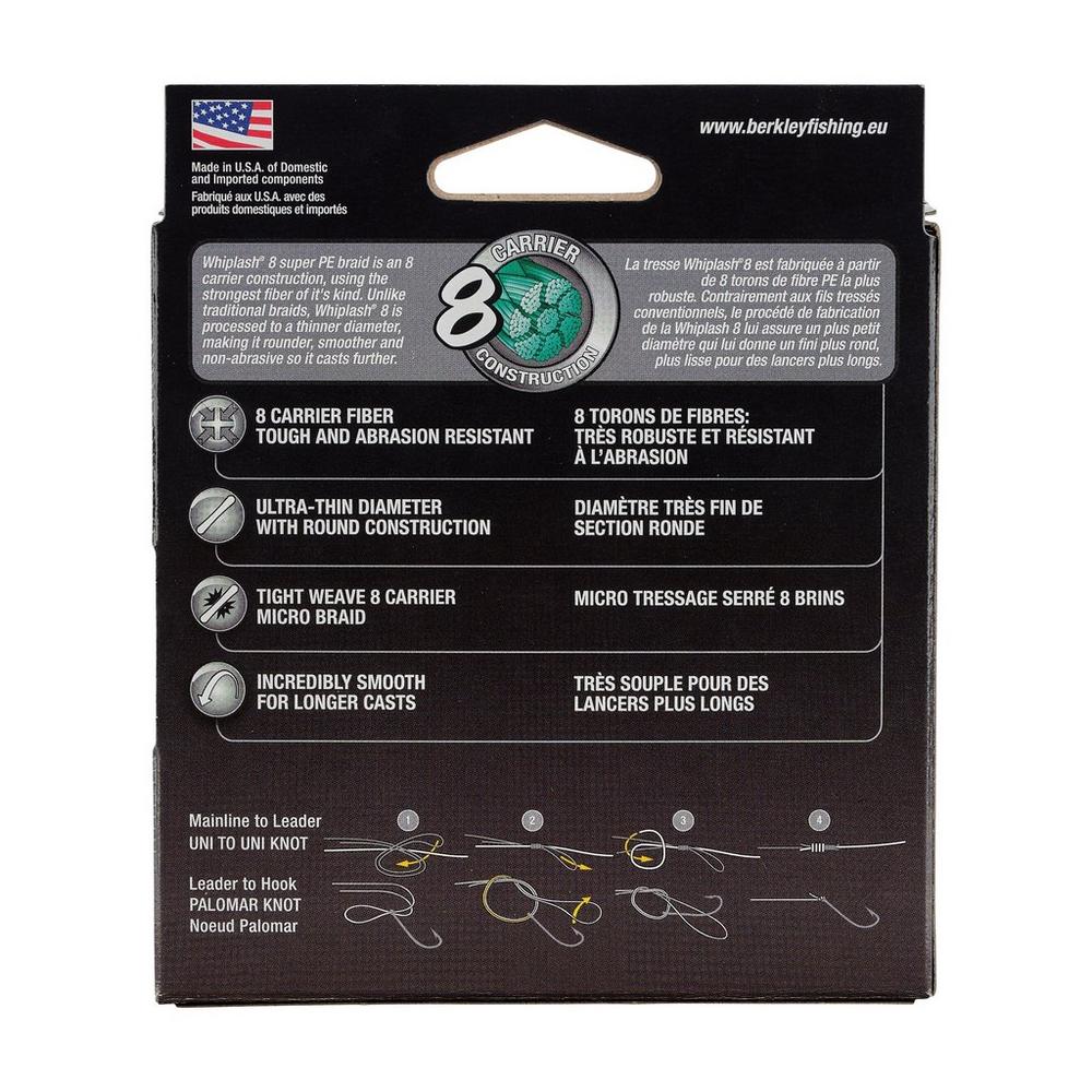 Berkley Whiplash 8 Braid Green 150m