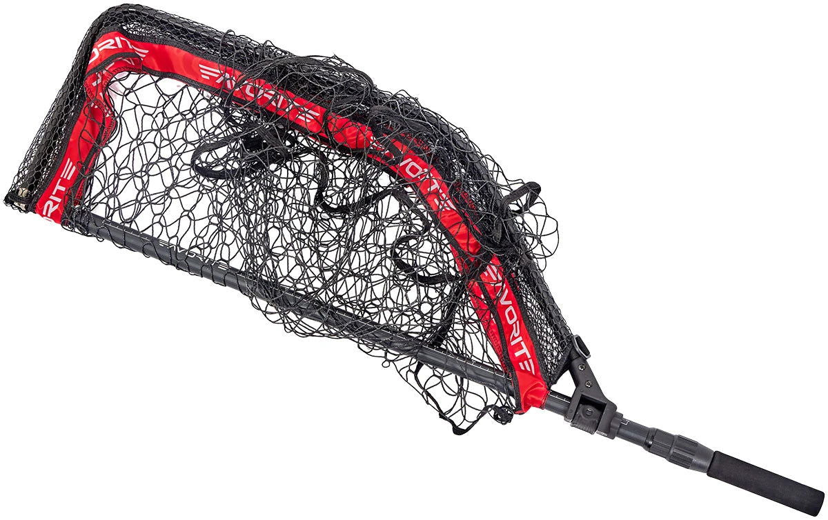 Boat Landing Net Favorite foldable RCFLN rubber net - Emerald Ripple