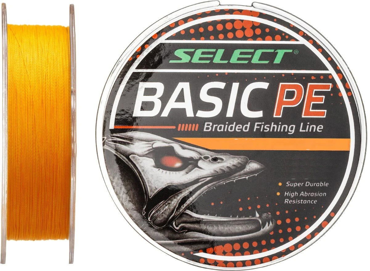 Braided Fishing Line Select Basic PE 4X 150m Orange - Emerald Ripple