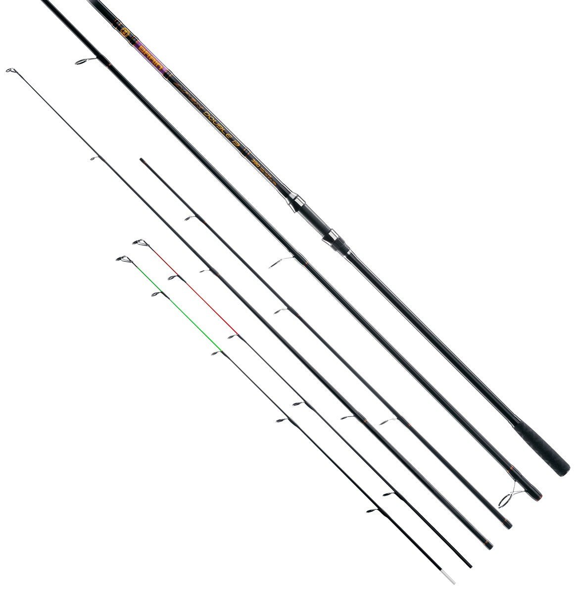 Feeder rod Brain Apex Double 3.60 m (11'10"). 3.25 lbs/max 130 g (4.6 oz) 18584073 - Emerald Ripple
