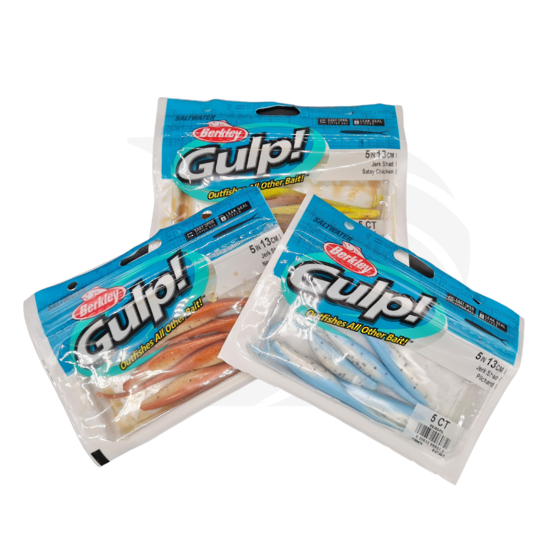 Berkley Gulp! Saltwater Crazy Legs Jerk Shad White Glow