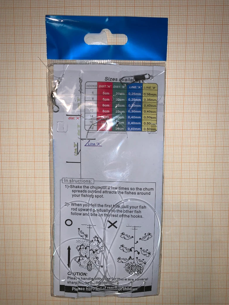 Tsunami Sabiki Rigs Hage White (4Q-1-18)