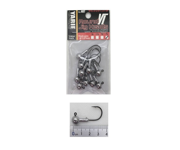 Yarie 407 Round JH VT Thick Jig Head