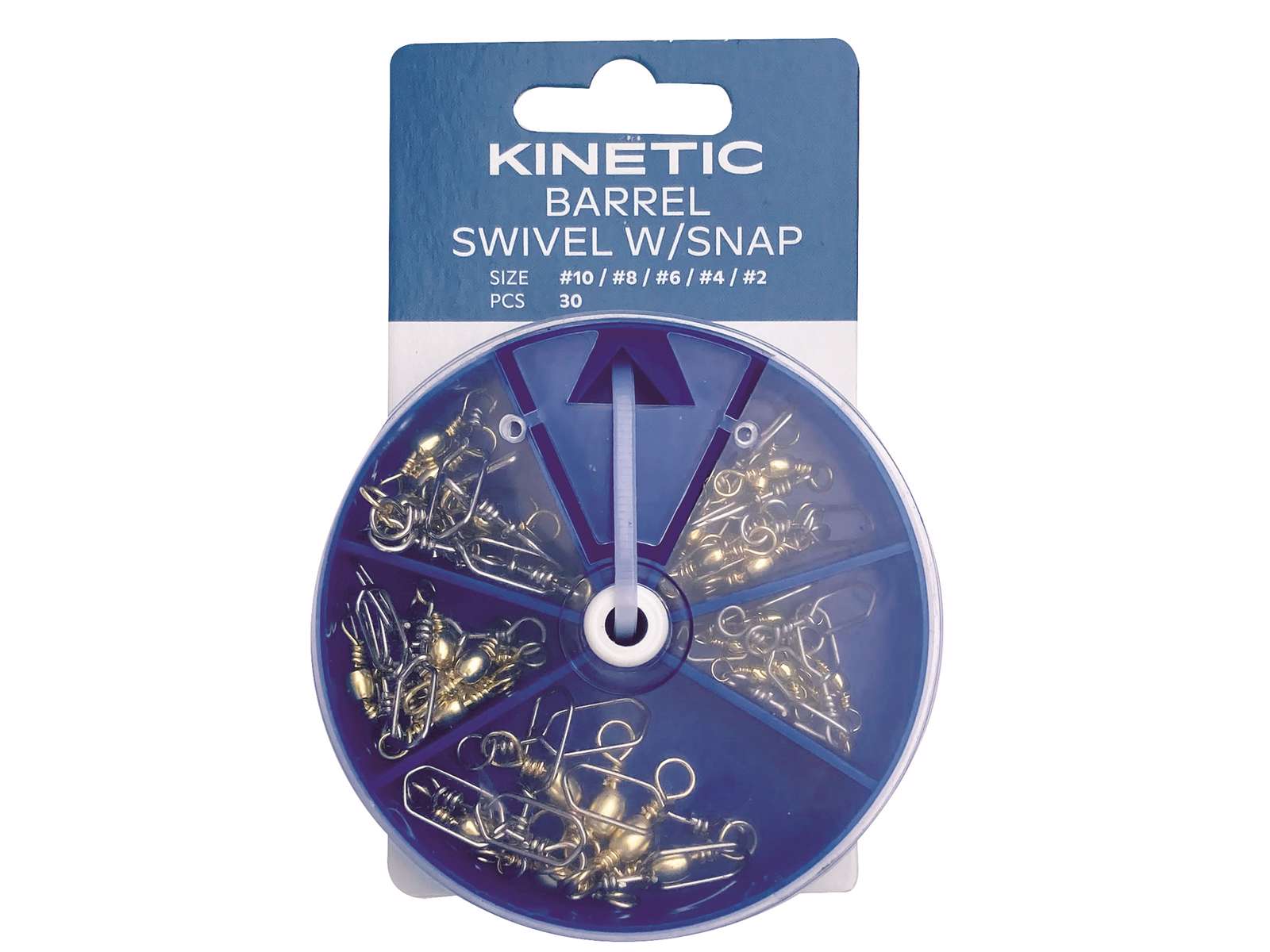 Kinetic Barrel Swivel With Snap Assortments