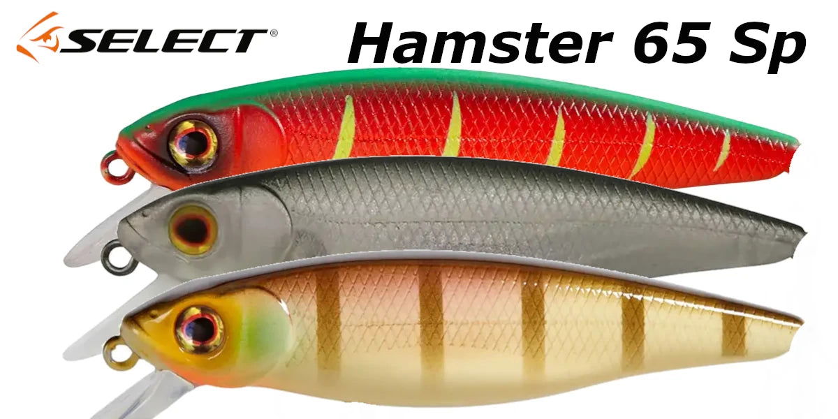Lure Select Hamster 65SP 65mm 6.2g (0.6-0.8m) - Emerald Ripple