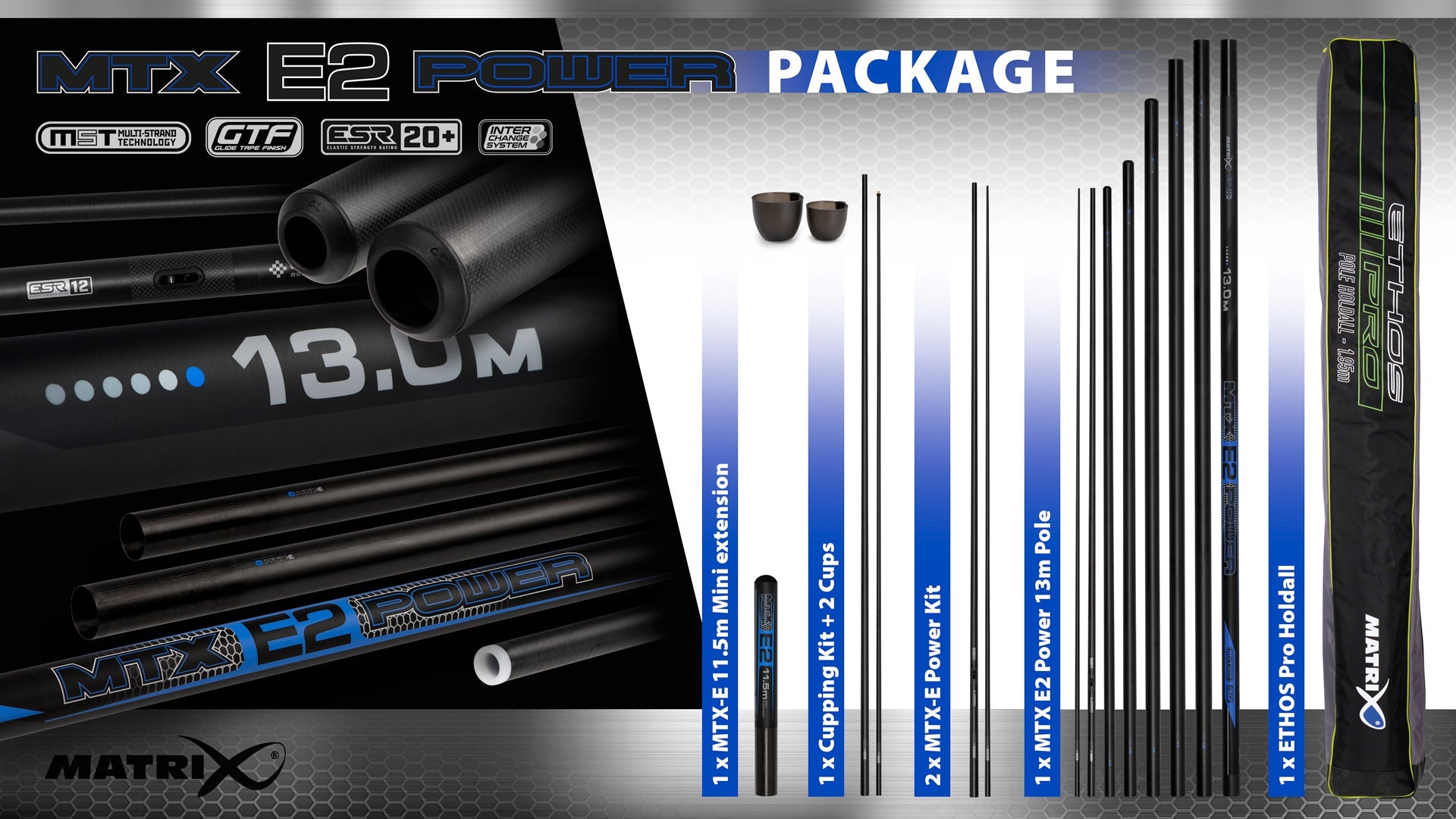 Matrix MTX-E2 Power 13m Pole Package