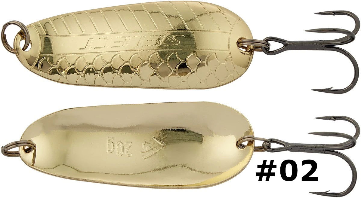 Metal spoons Select Grandex 20.0g 63mm - Emerald Ripple