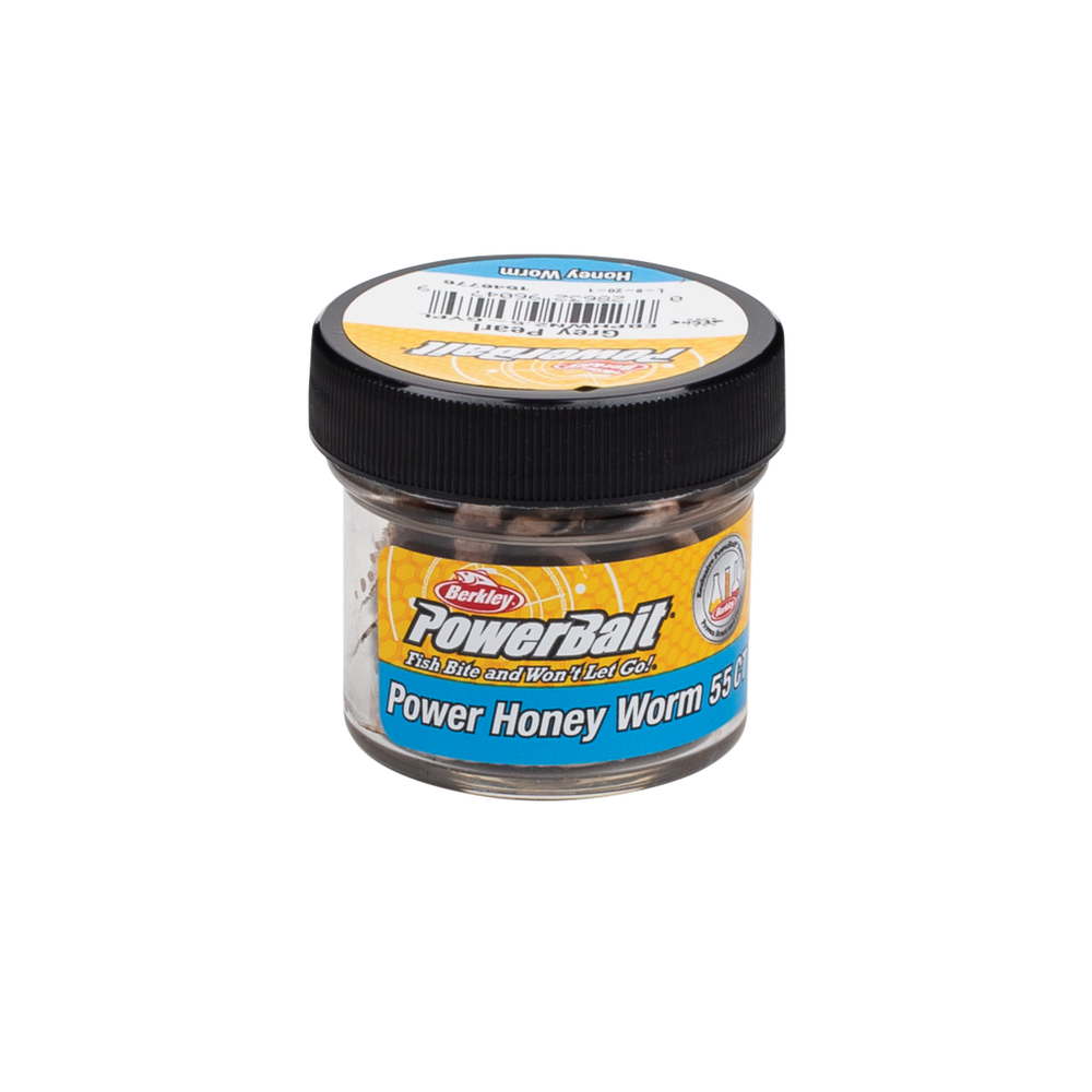 Berkley PowerBait Power Honey Worm Grey Pearl