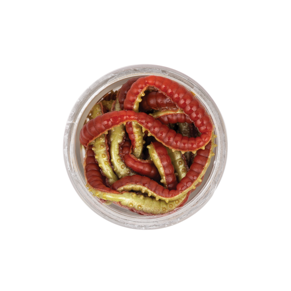 Berkley PowerBait Power Honey Worm Red/Yellow