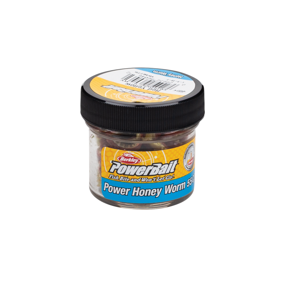 Berkley PowerBait Power Honey Worm Red/Yellow