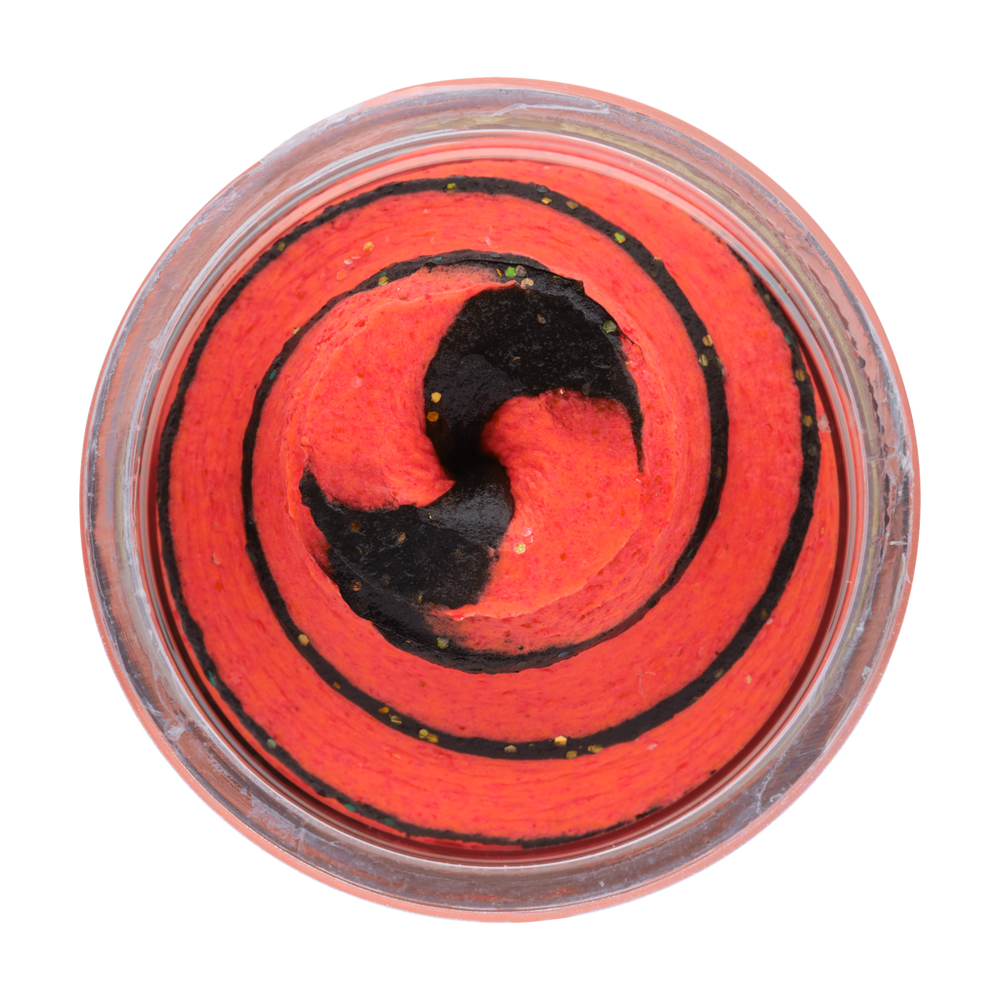 Berkley PowerBait Natural Glitter Floating Trout Bait Aniseed Black Fluo Red