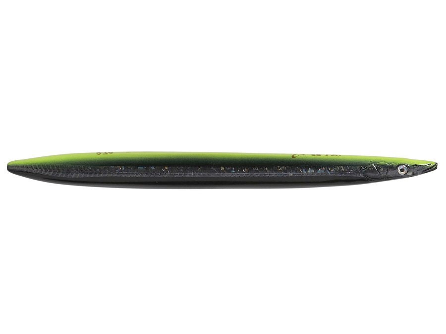 Savage Gear Line Thru Sandeel 150mm Black N Yellow Glow