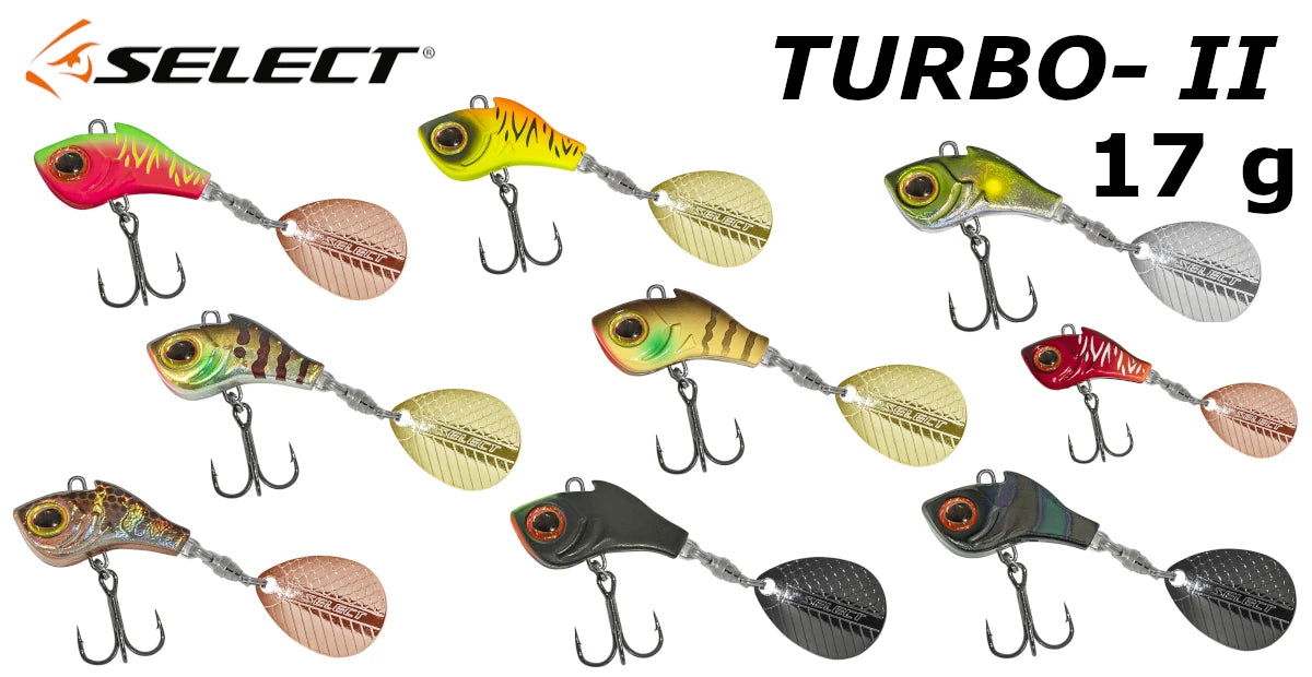 Select Tail-Spinner Lure Turbo-II 17.0g - Emerald Ripple