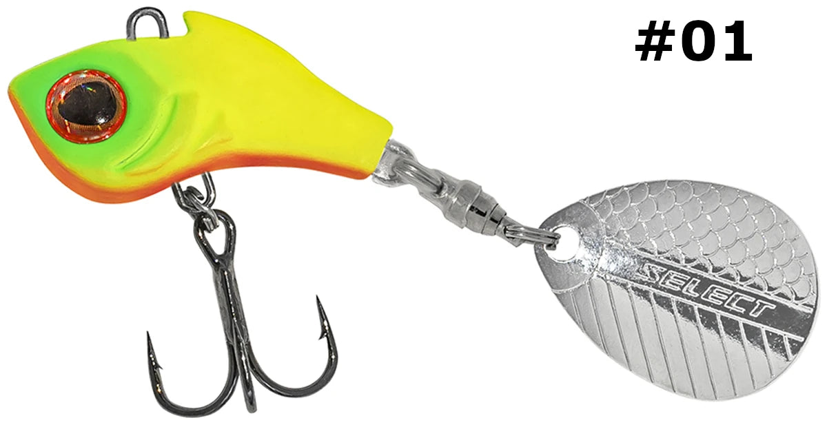 Select Tail-Spinner Lure Turbo-II 17.0g - Emerald Ripple