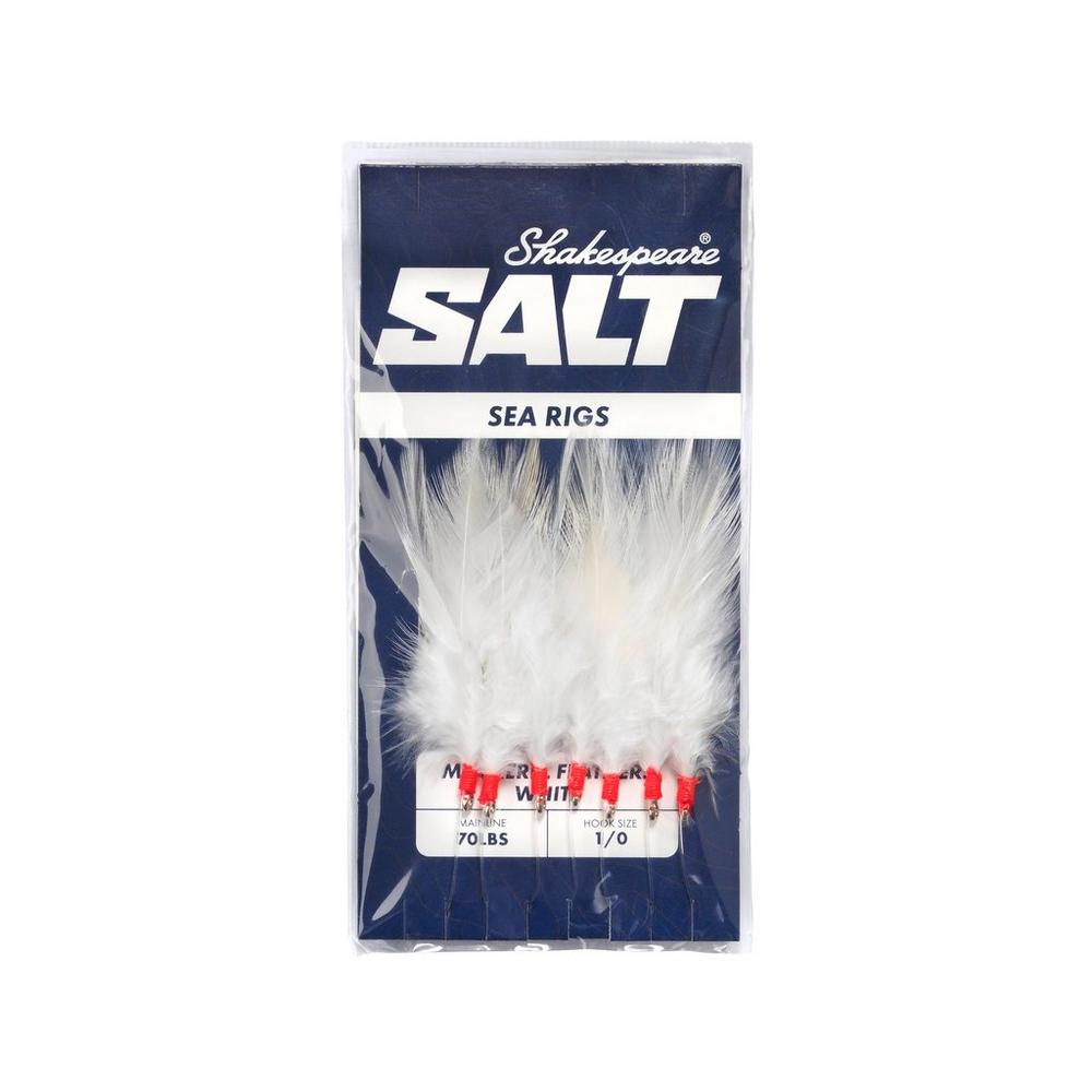 Shakespeare SALT Rig Mackerel Feathers White