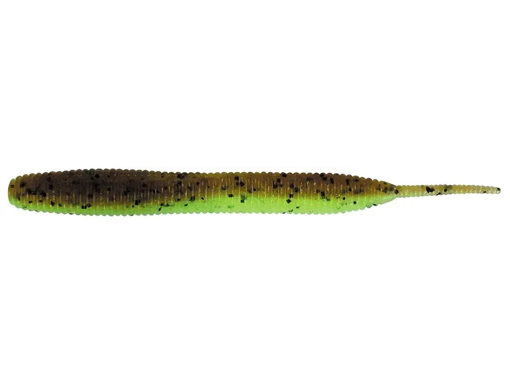 Soft Lure Keitech Sexy Impact Green Pumpkin Chartreuse 401T /2.8" - Emerald Ripple