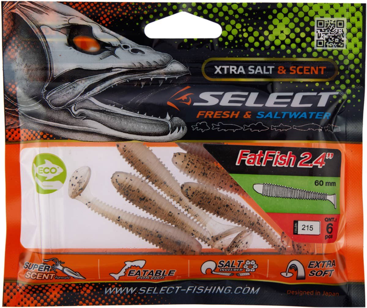 Soft Lure Select FatFish col.215 - Emerald Ripple