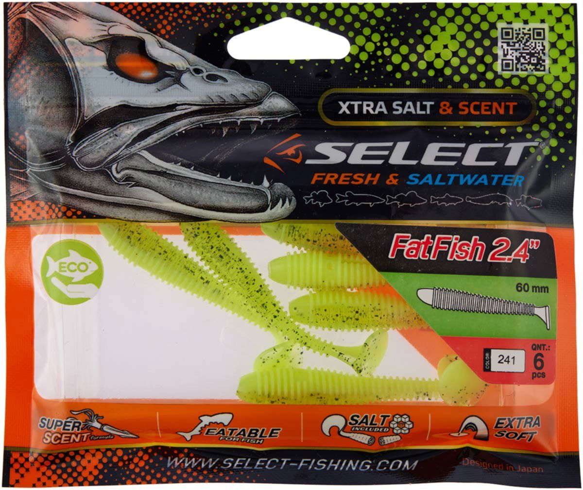 Soft Lure Select FatFish col.241 - Emerald Ripple