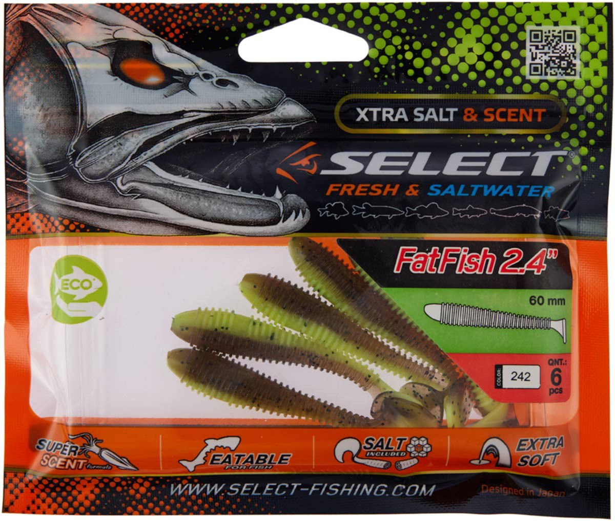 Soft Lure Select FatFish col.242 - Emerald Ripple