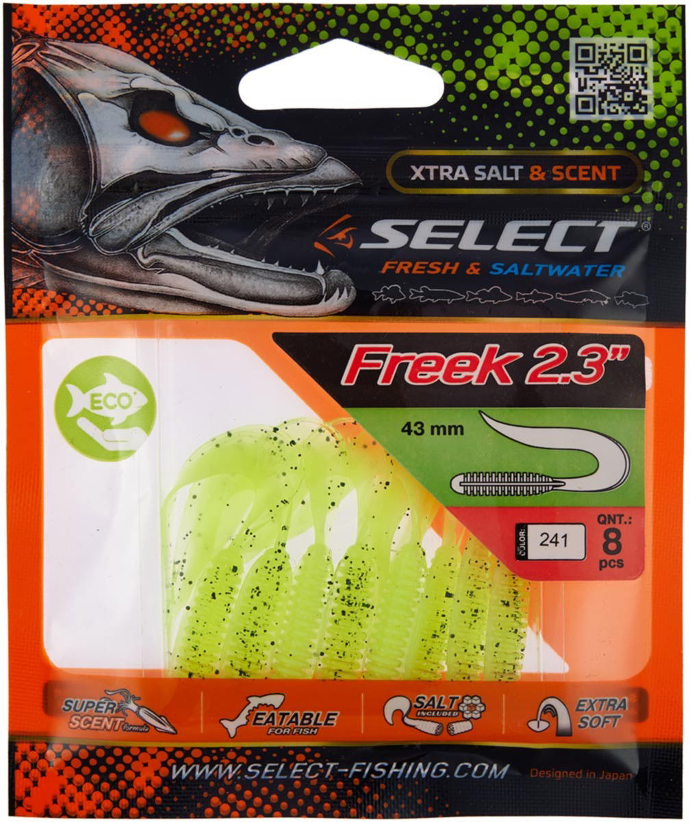Soft Lure Select Freek col.241 - Emerald Ripple