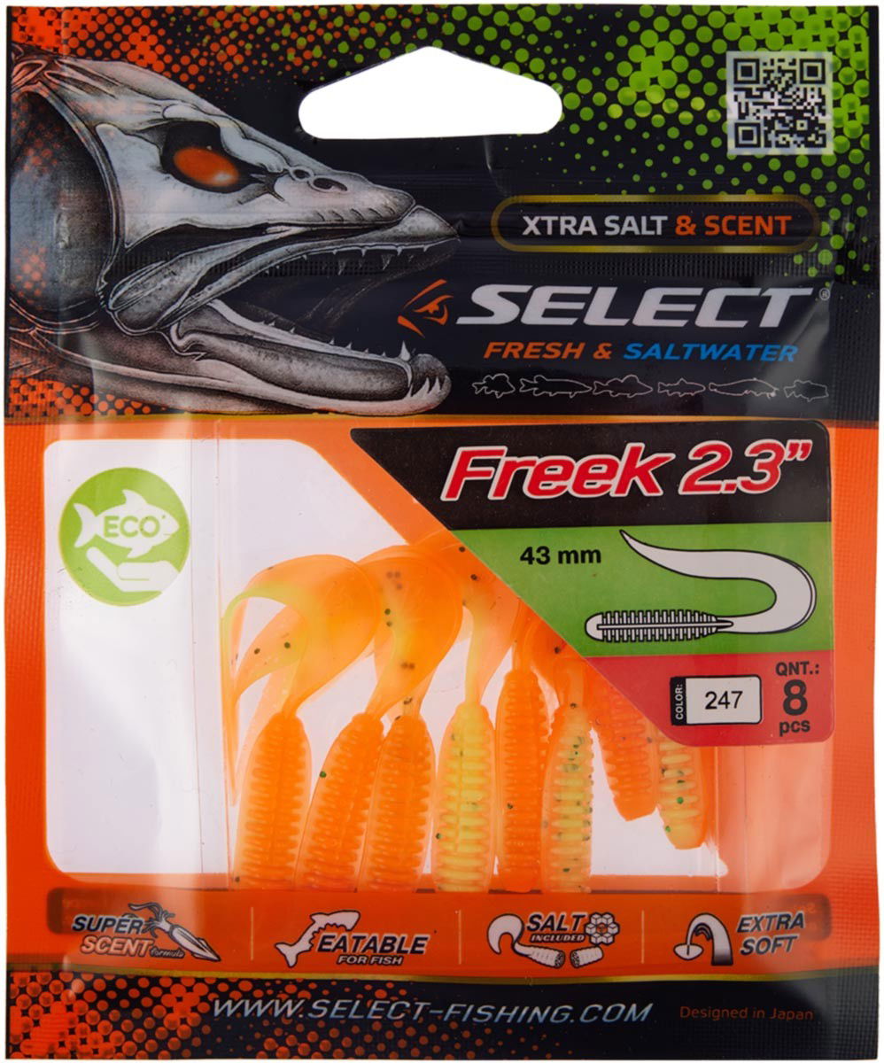 Soft Lure Select Freek col.242 - Emerald Ripple