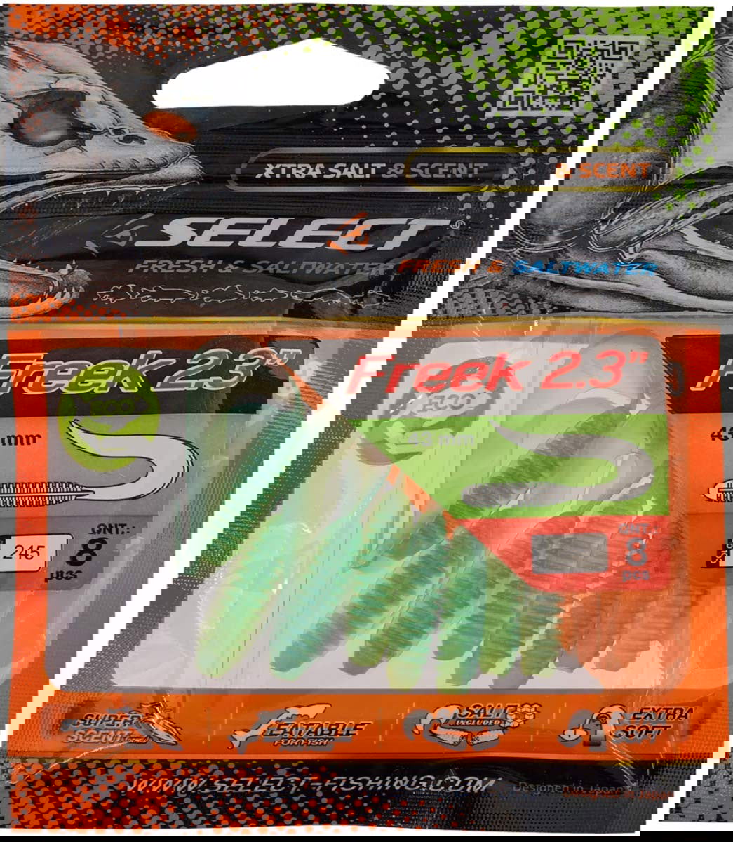 Soft Lure Select Freek col.245 - Emerald Ripple
