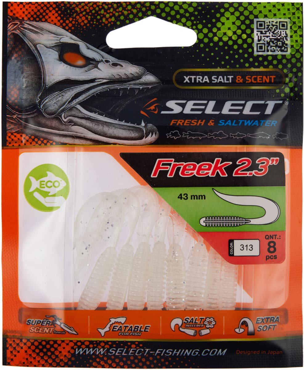 Soft Lure Select Freek col.313 - Emerald Ripple