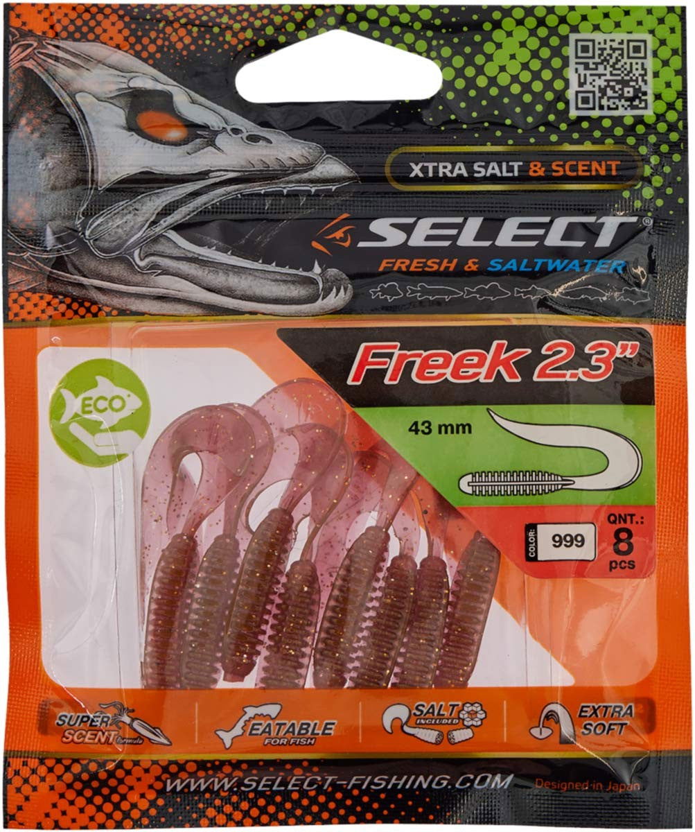 Soft Lure Select Freek col.999 - Emerald Ripple