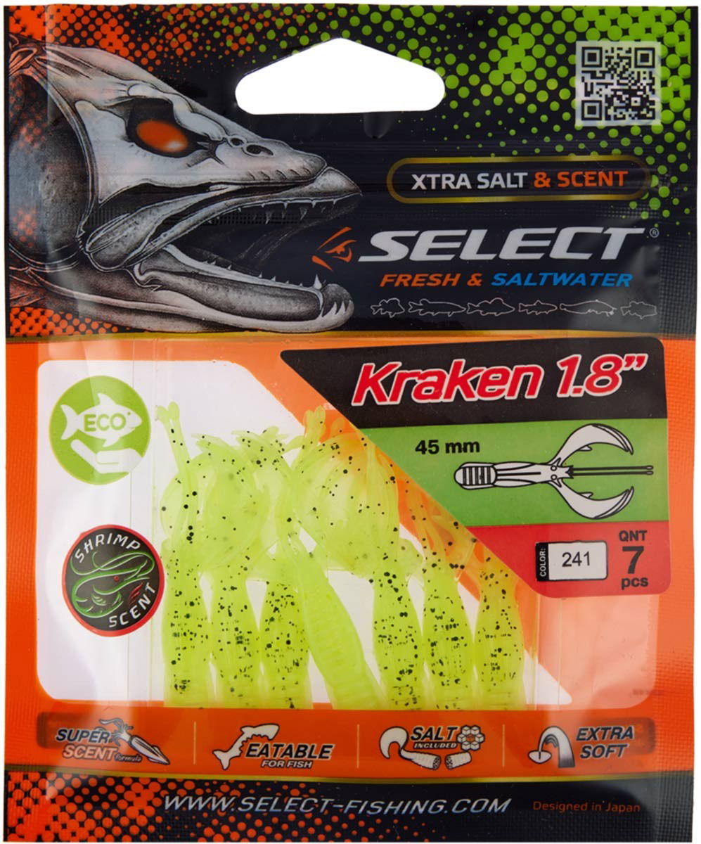 Soft Lure Select Kraken col.241 - Emerald Ripple