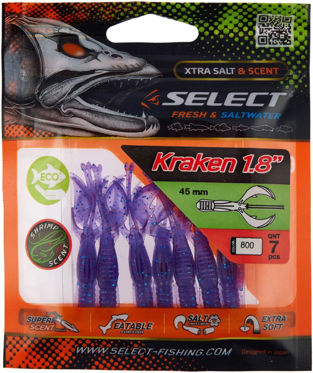 Soft Lure Select Kraken col.800 - Emerald Ripple