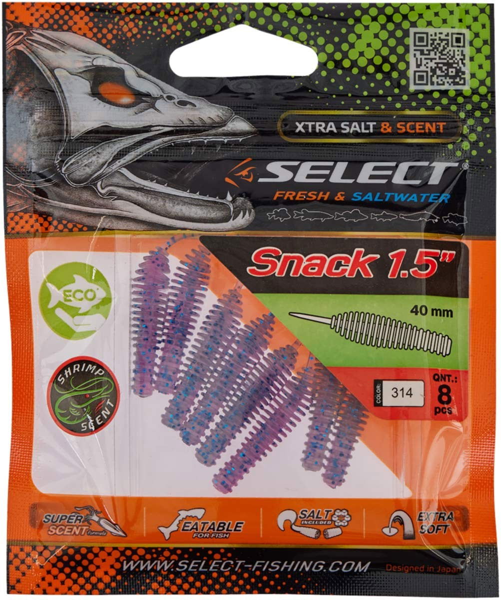 Soft Lure Select Snack col.314 - Emerald Ripple