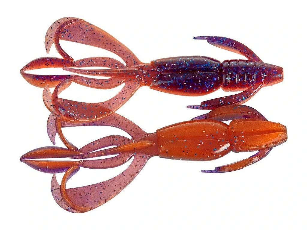 Soft lure Keitech Crazy Flapper Violet Fire PAL09T /2.8"/ - Emerald Ripple