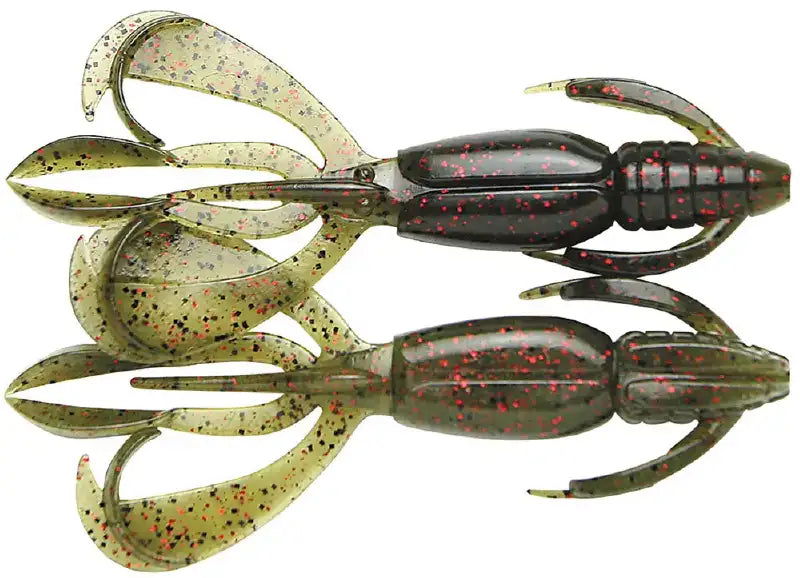 Soft lure Keitech Crazy Flapper Watermelon PP Red #208T /4.4"/ - Emerald Ripple