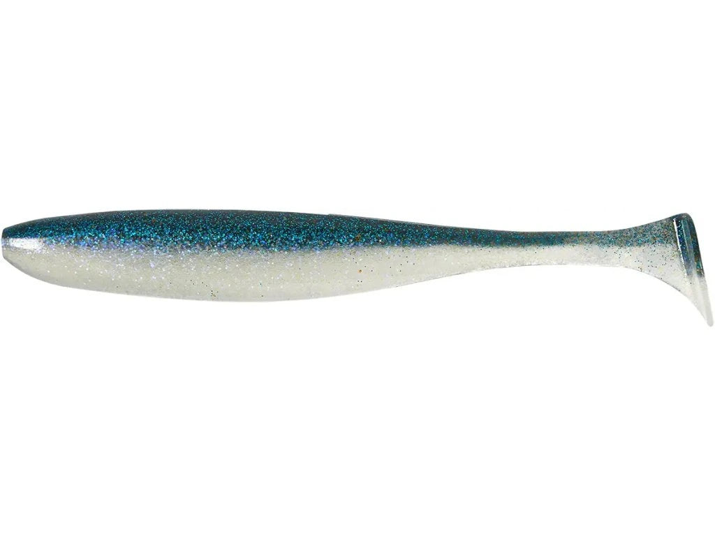 Soft lure Keitech Easy Shiner Electric Silver Shiner EA22T /2"/3"/3.5"/4.5"/5"/6.5" - Emerald Ripple